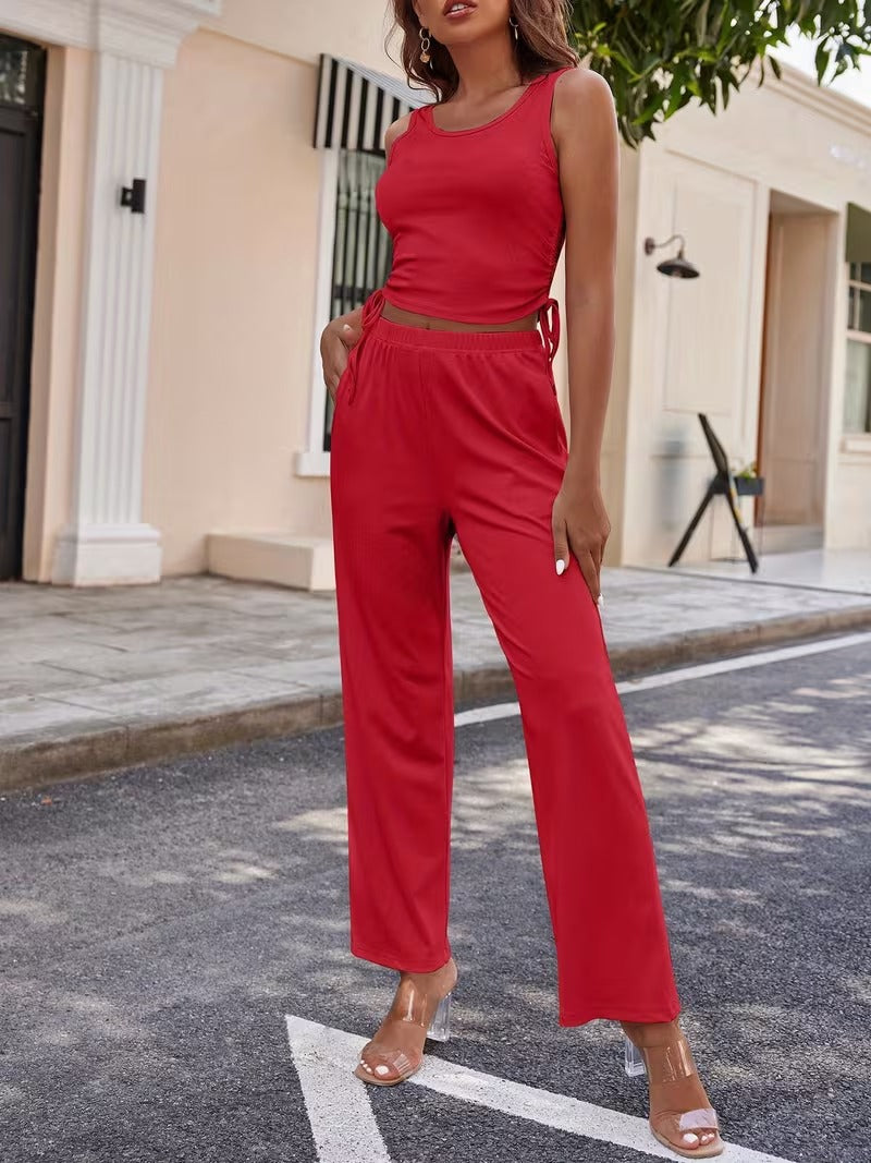 Women’s Long Sleeve Knit Cardigan, Top & Pants Pajama Set
