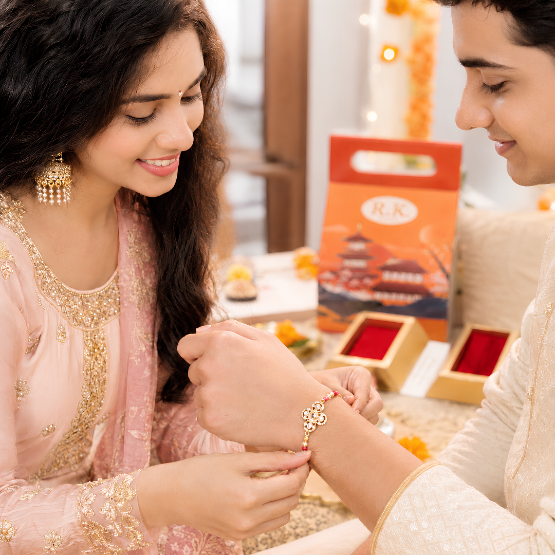 Premium Designer Rakhi Gift Set