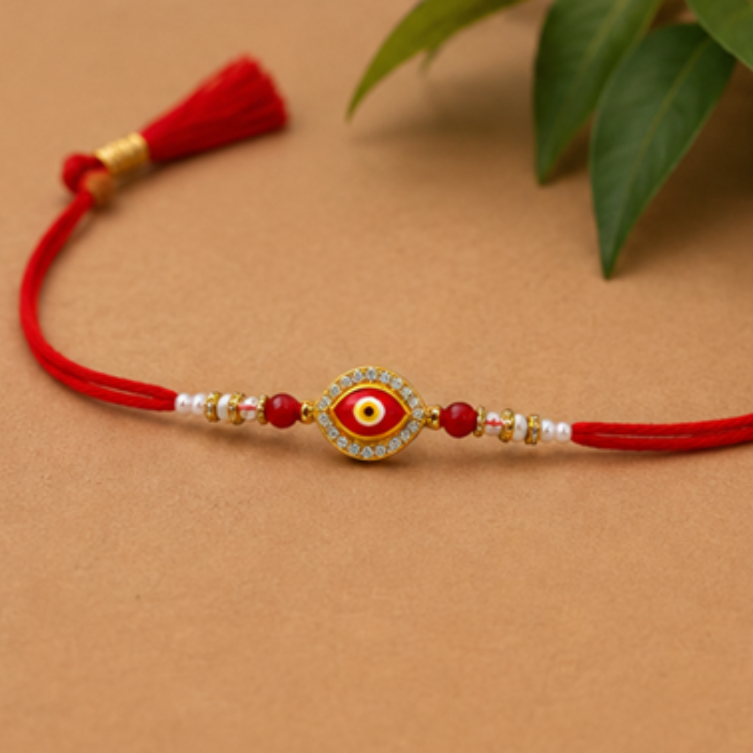 Red Evil Eye Protection Rakhi