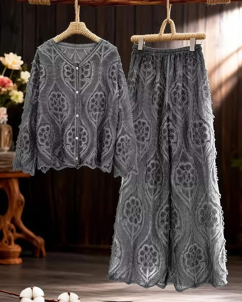 Women's Romantic Lace Co-Ord Skirt Set