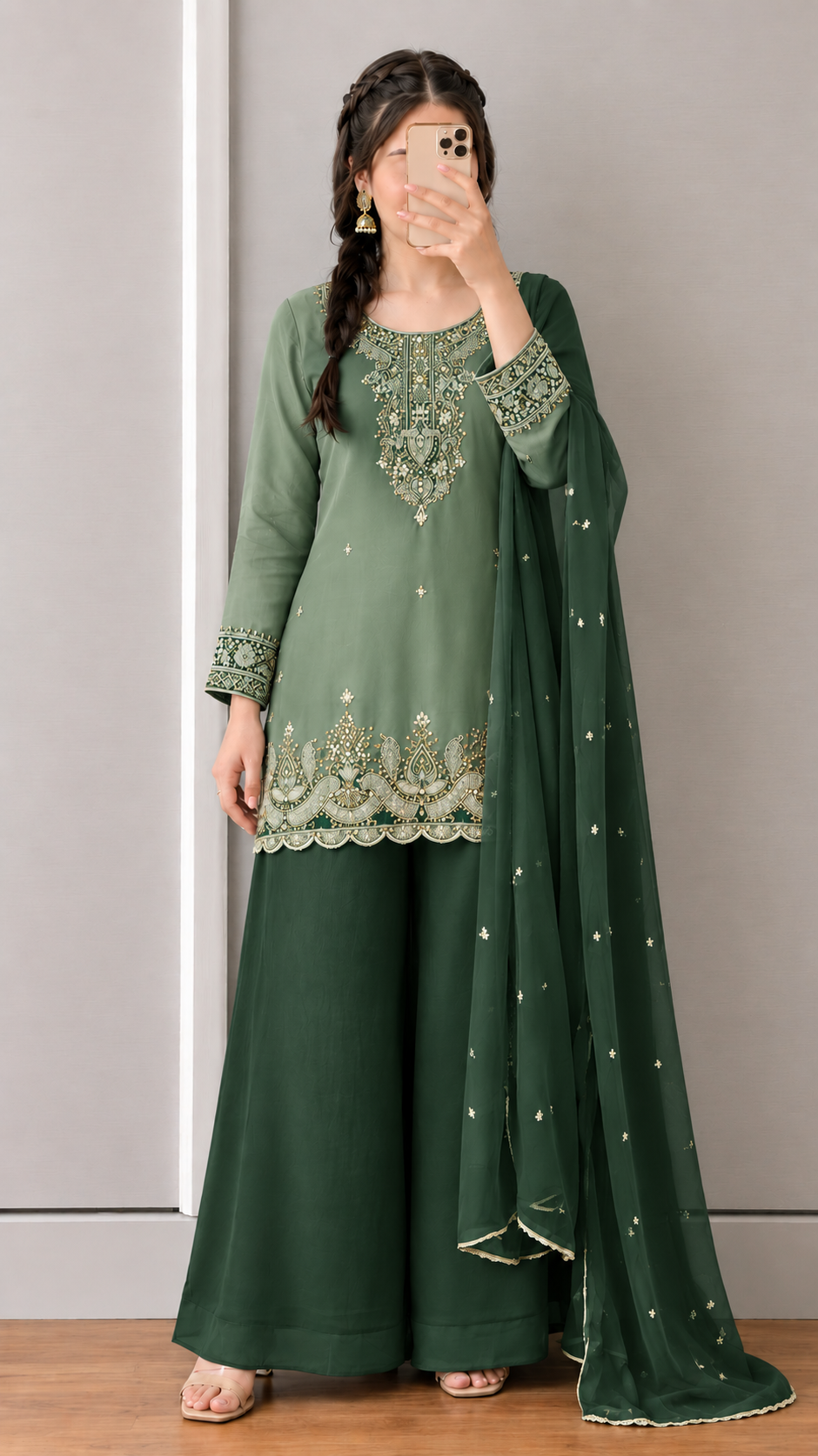 Women’s Traditional Embroidered Kurta Set