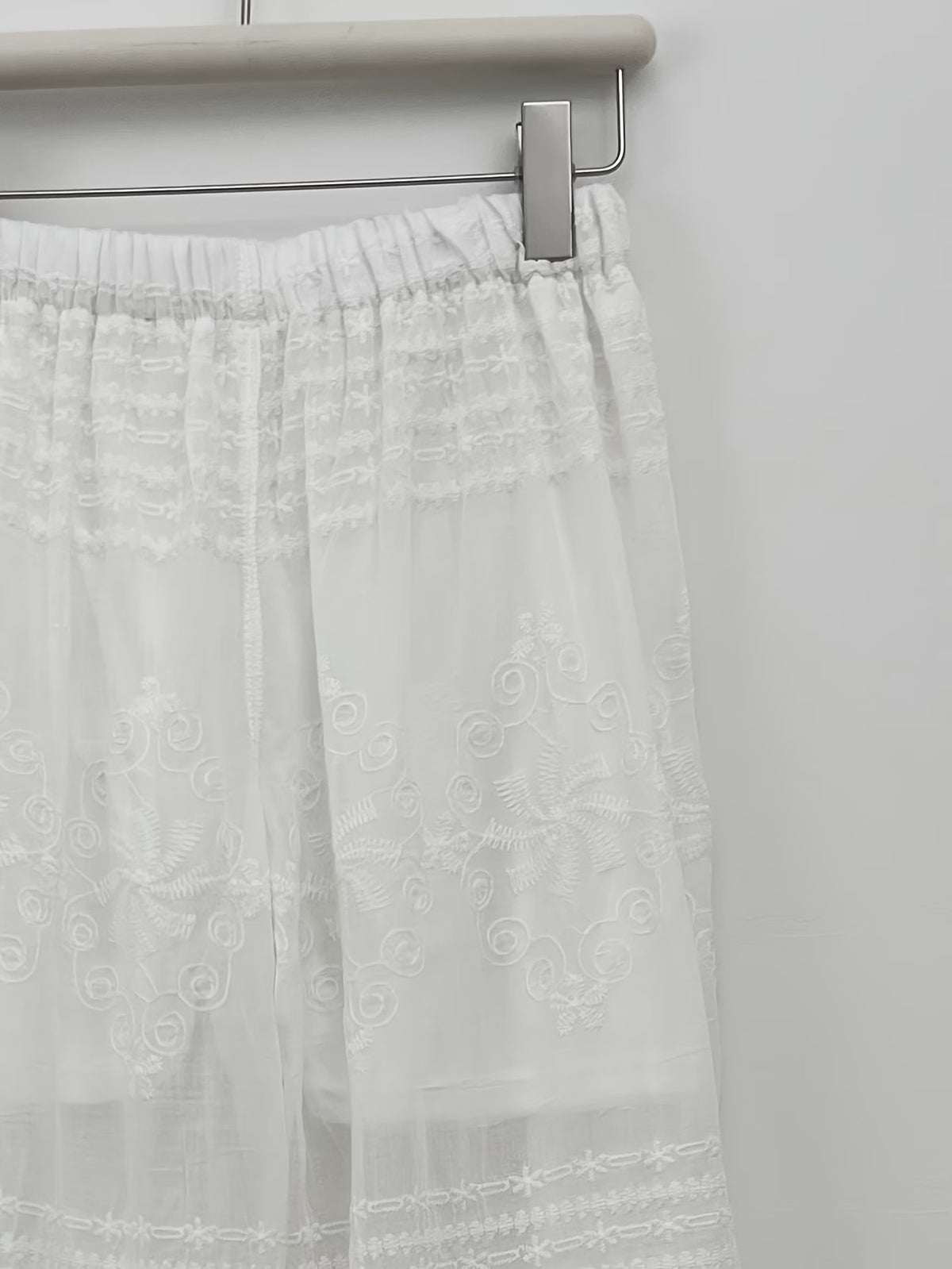 Women's Relaxed Embroidered Shirt & Elastic Waist Pants