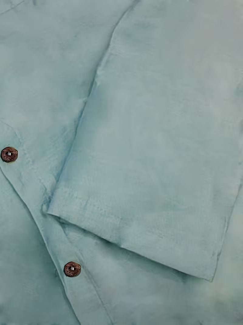 Women’s Loose-Fit Collared Shirt & Trousers Set