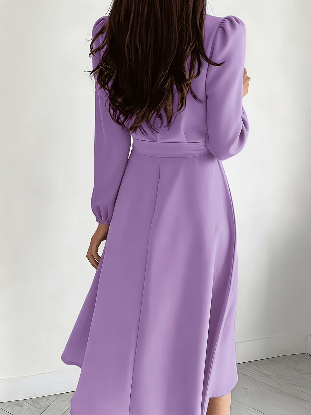 Women’s Breathable V-Neck A-Line Summer Midi Dress