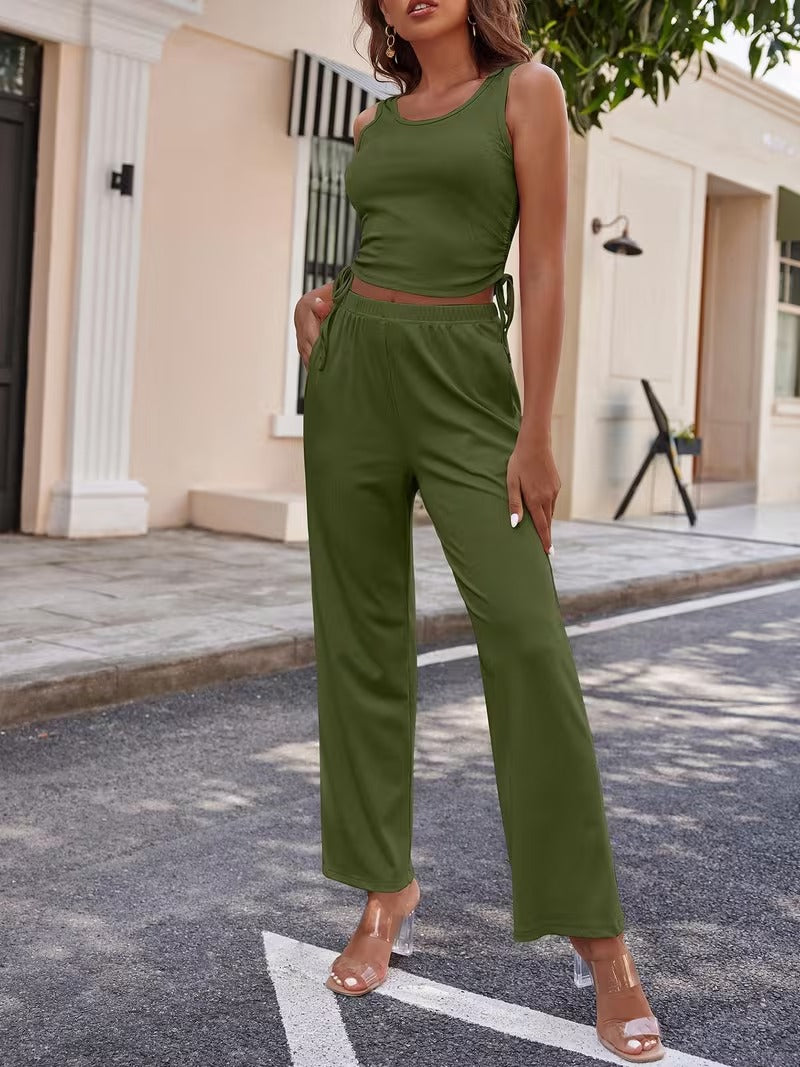 Women’s Long Sleeve Knit Cardigan, Top & Pants Pajama Set