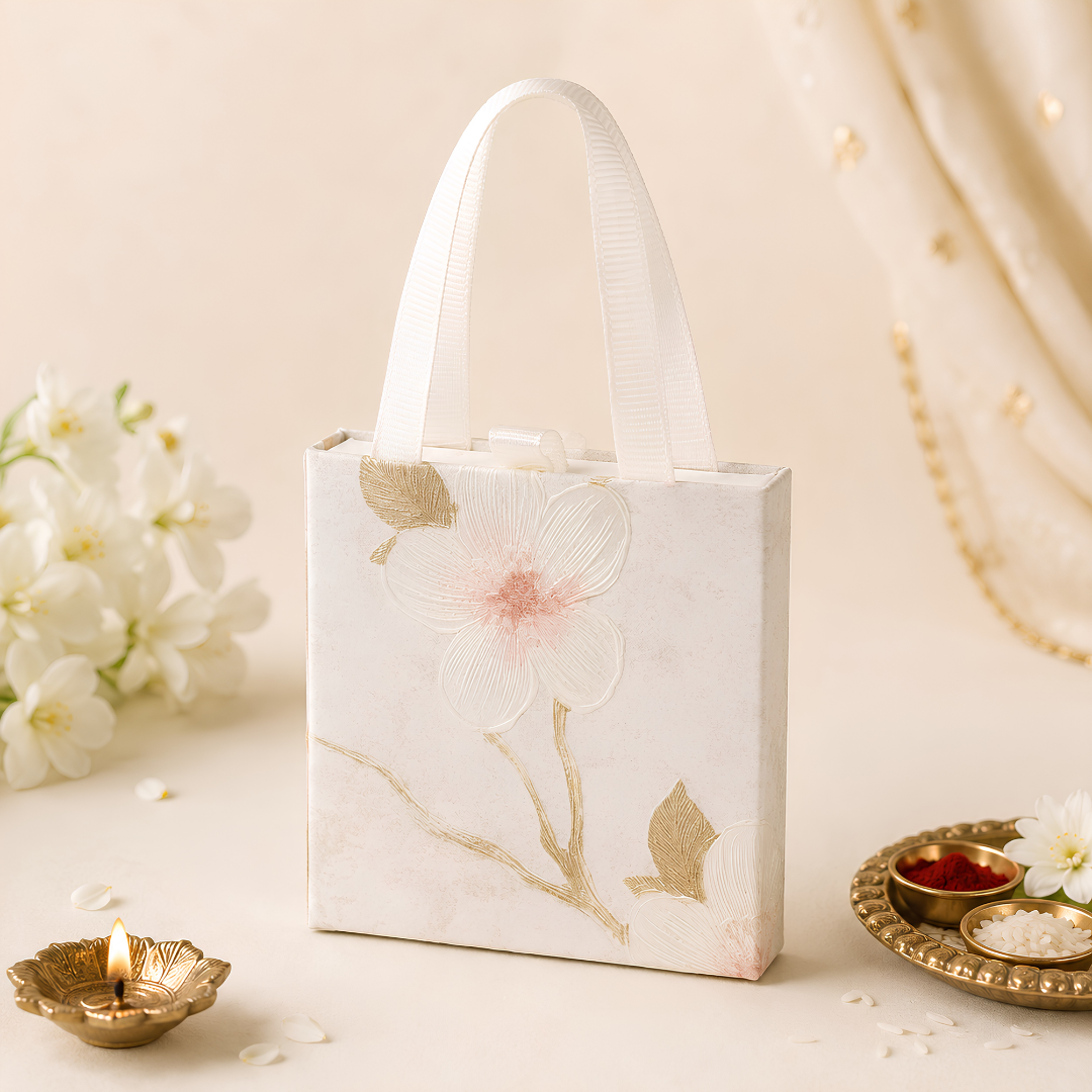 Premium Floral Rakhi Gift Set