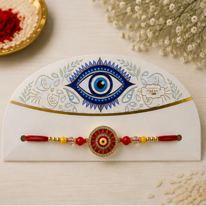 Premium Blue Evil Eye Rakhi