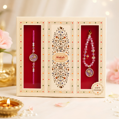 Designer Rakhi & Elegant Gift Box