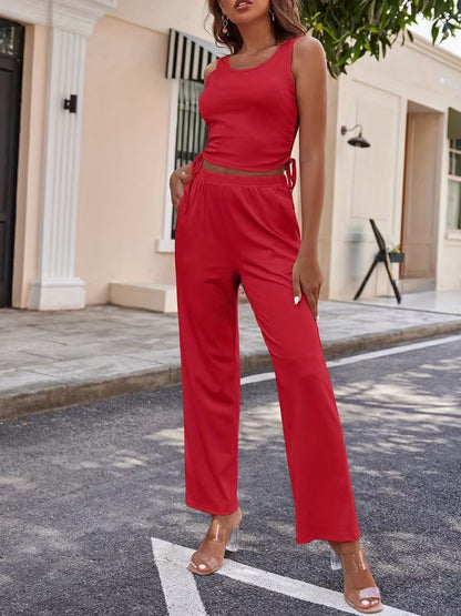 Women’s Long Sleeve Knit Cardigan, Top & Pants Pajama Set