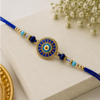 Premium Blue Evil Eye Rakhi