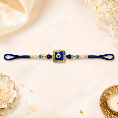 Premium Blue Evil Eye Rakhi