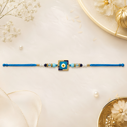 Premium Blue Evil Eye Rakhi