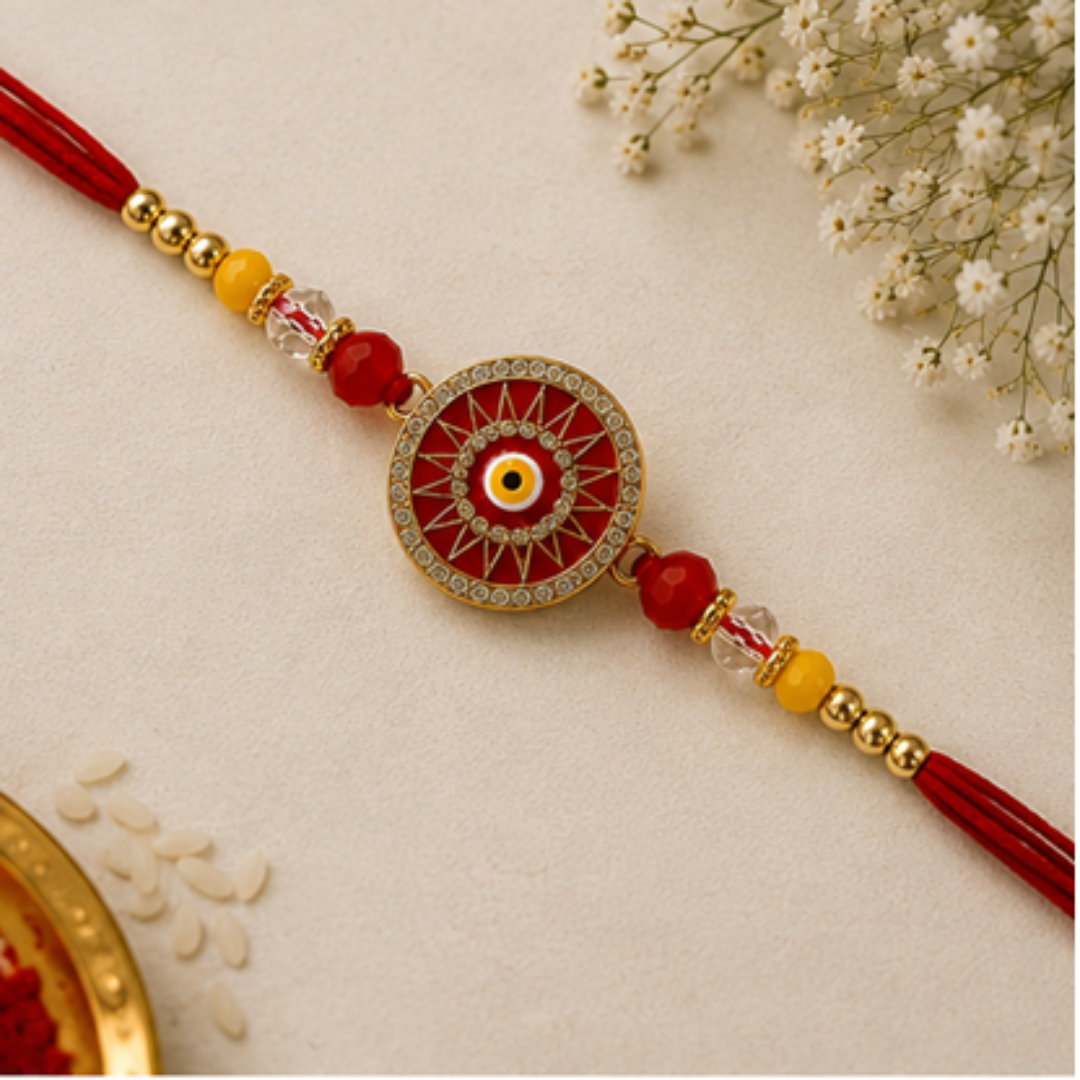 Premium Blue Evil Eye Rakhi