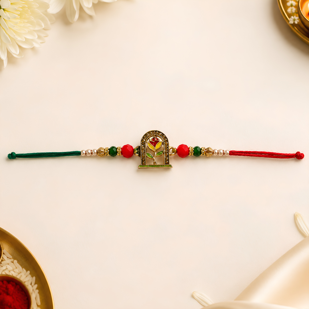Premium Floral Window Rakhi