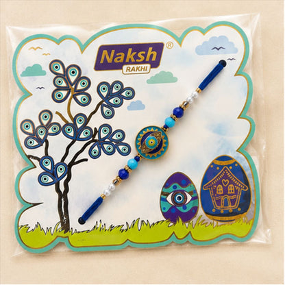 Royal Blue Evil Eye Rakhi