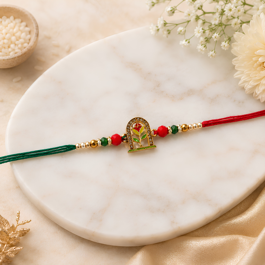 Premium Floral Window Rakhi