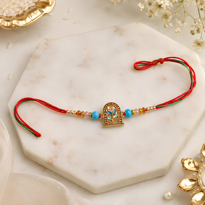 Premium Floral Window Rakhi