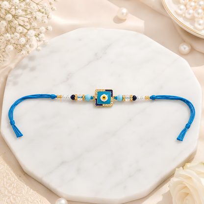 Premium Blue Evil Eye Rakhi