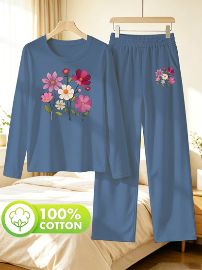 Women’s Floral Long Sleeve Top & Pants Co-Ord
