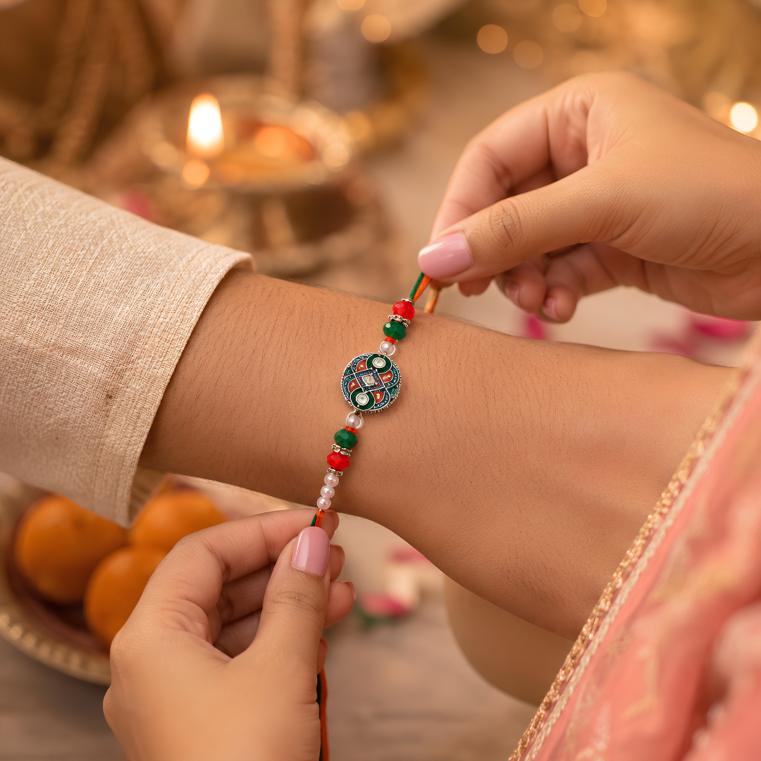 Premium Multicolor Designer Rakhi