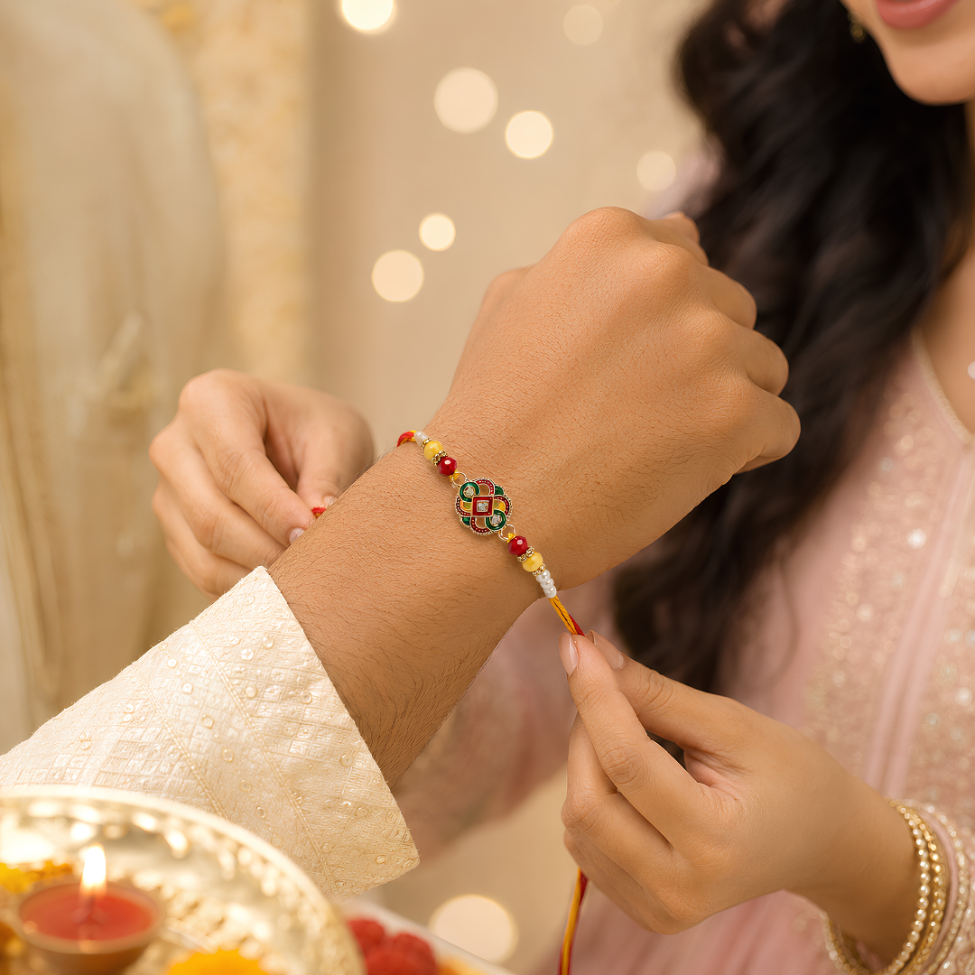 Premium Multicolor Designer Rakhi