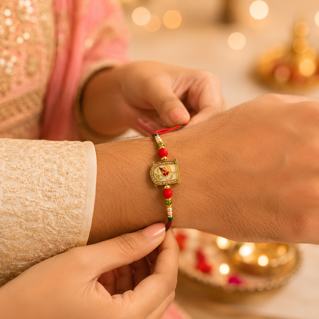 Premium Floral Window Rakhi