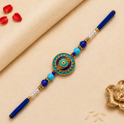 Royal Blue Evil Eye Rakhi