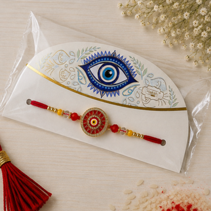 Premium Blue Evil Eye Rakhi