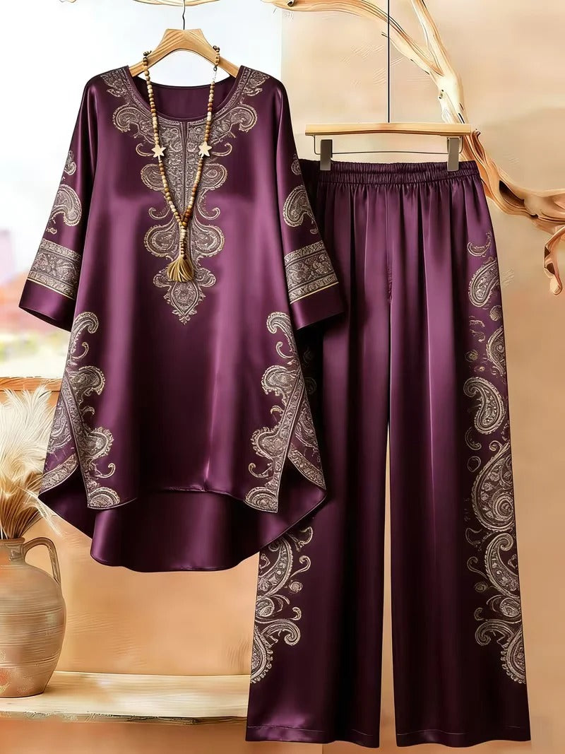 Women's Modern Abstract Co-Ord Pants Set