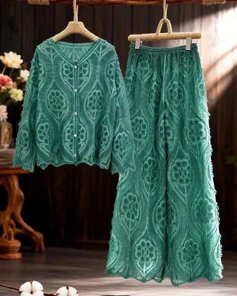 Women's Romantic Lace Co-Ord Skirt Set