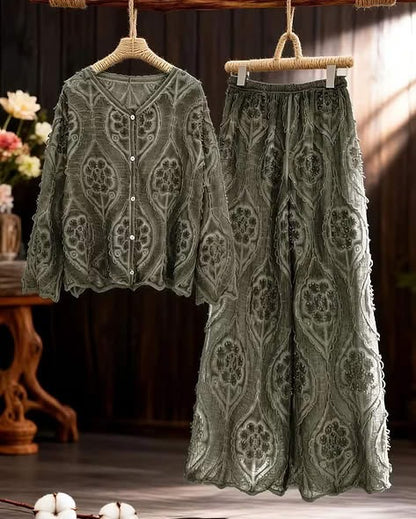 Women's Romantic Lace Co-Ord Skirt Set
