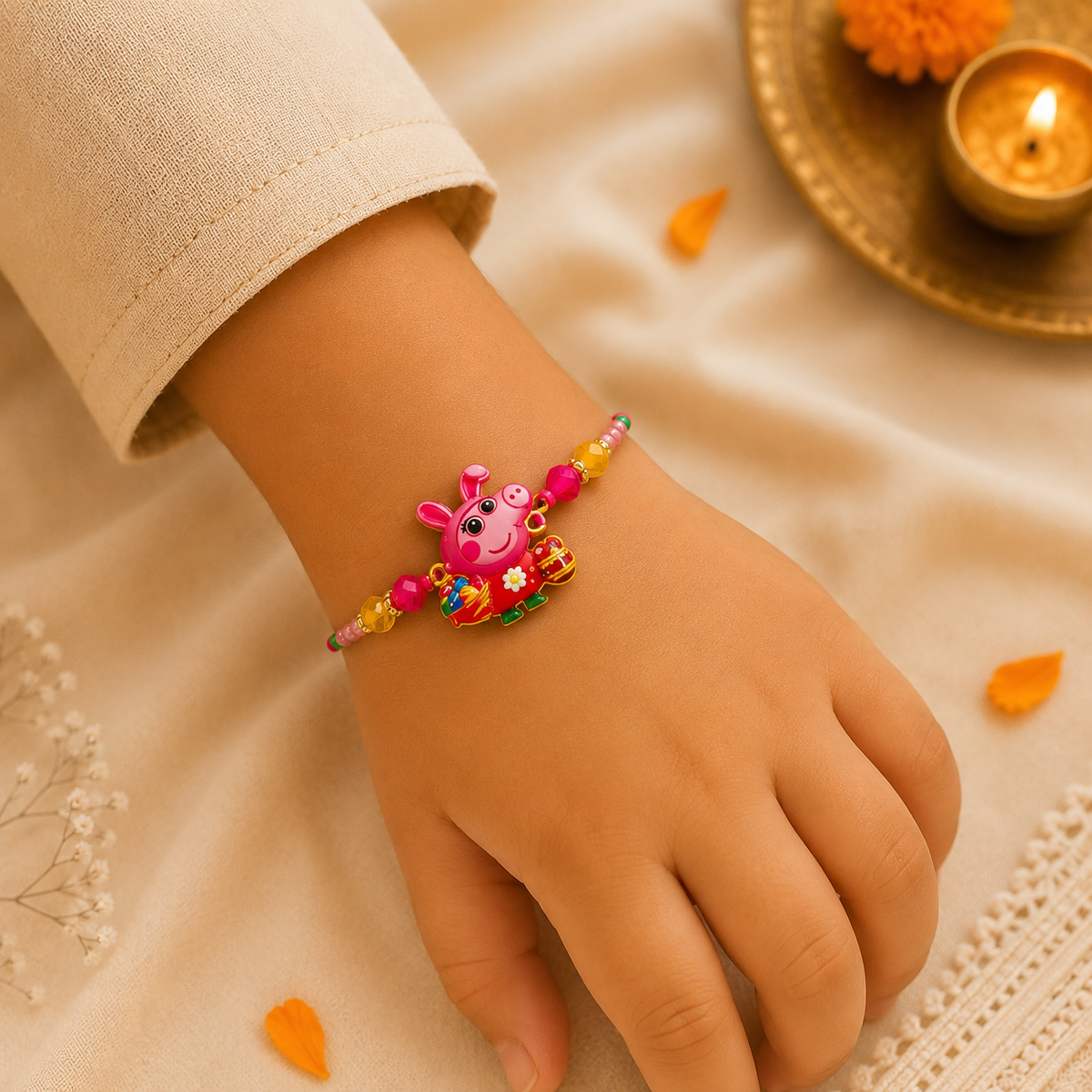 Peepa pig cartoon Kids Rakhi