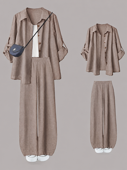 Women’s Everyday Commuter Shirt & Pants Co-Ord Set