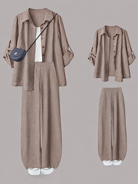 Women’s Everyday Commuter Shirt & Pants Co-Ord Set
