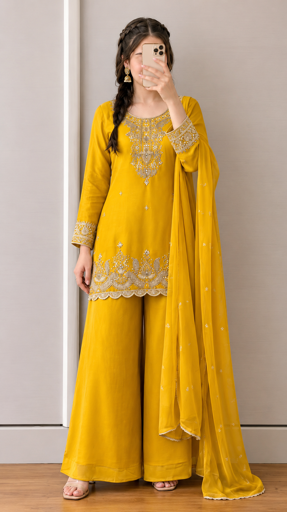 Women’s Traditional Embroidered Kurta Set
