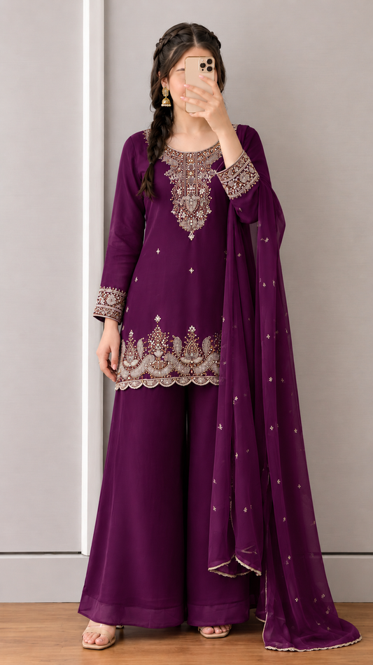 Women’s Traditional Embroidered Kurta Set