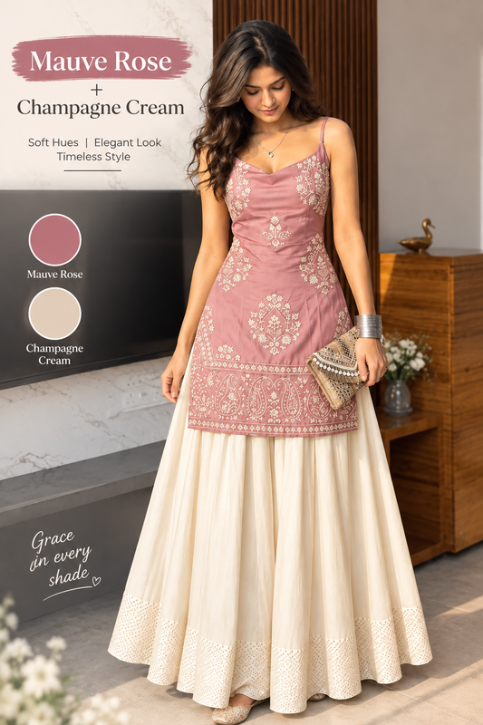 Women’s Classic Embroidered Panel Flare Dress