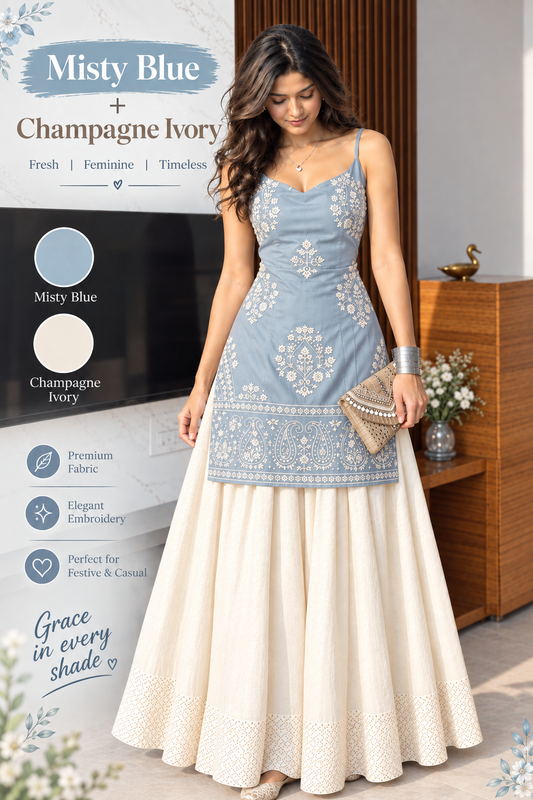 Women’s Classic Embroidered Panel Flare Dress