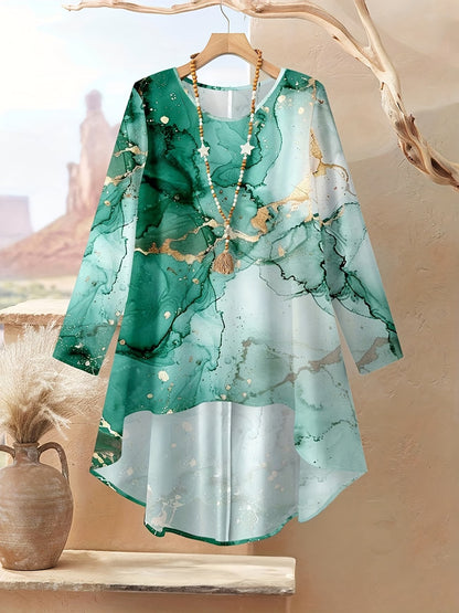 Women's Stylish Digital Print Top & Palazzo Pants Co-Ord