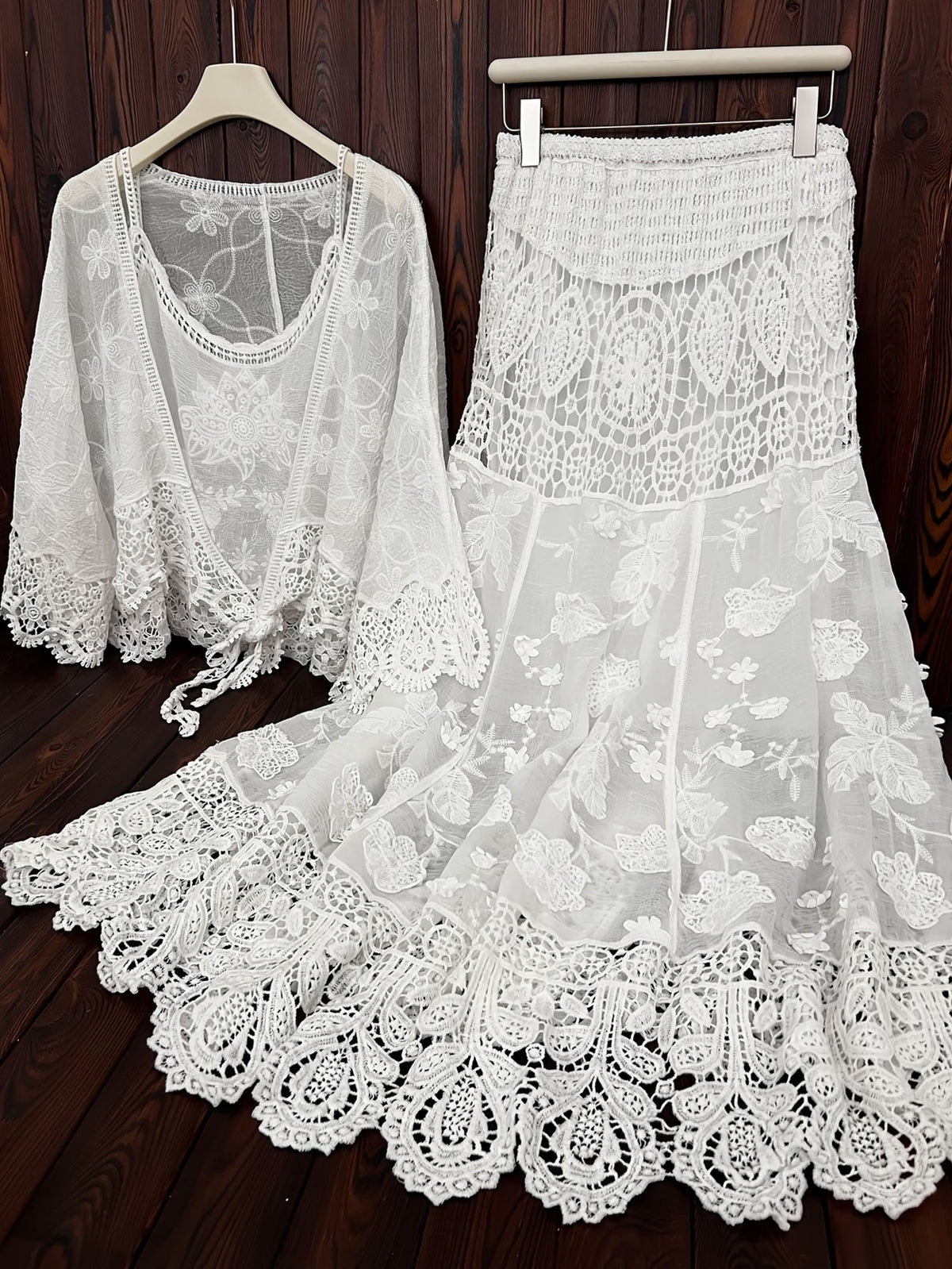 Women's Luxury Long Sleeve Blouse & Maxi Skirt Co-Ord Set