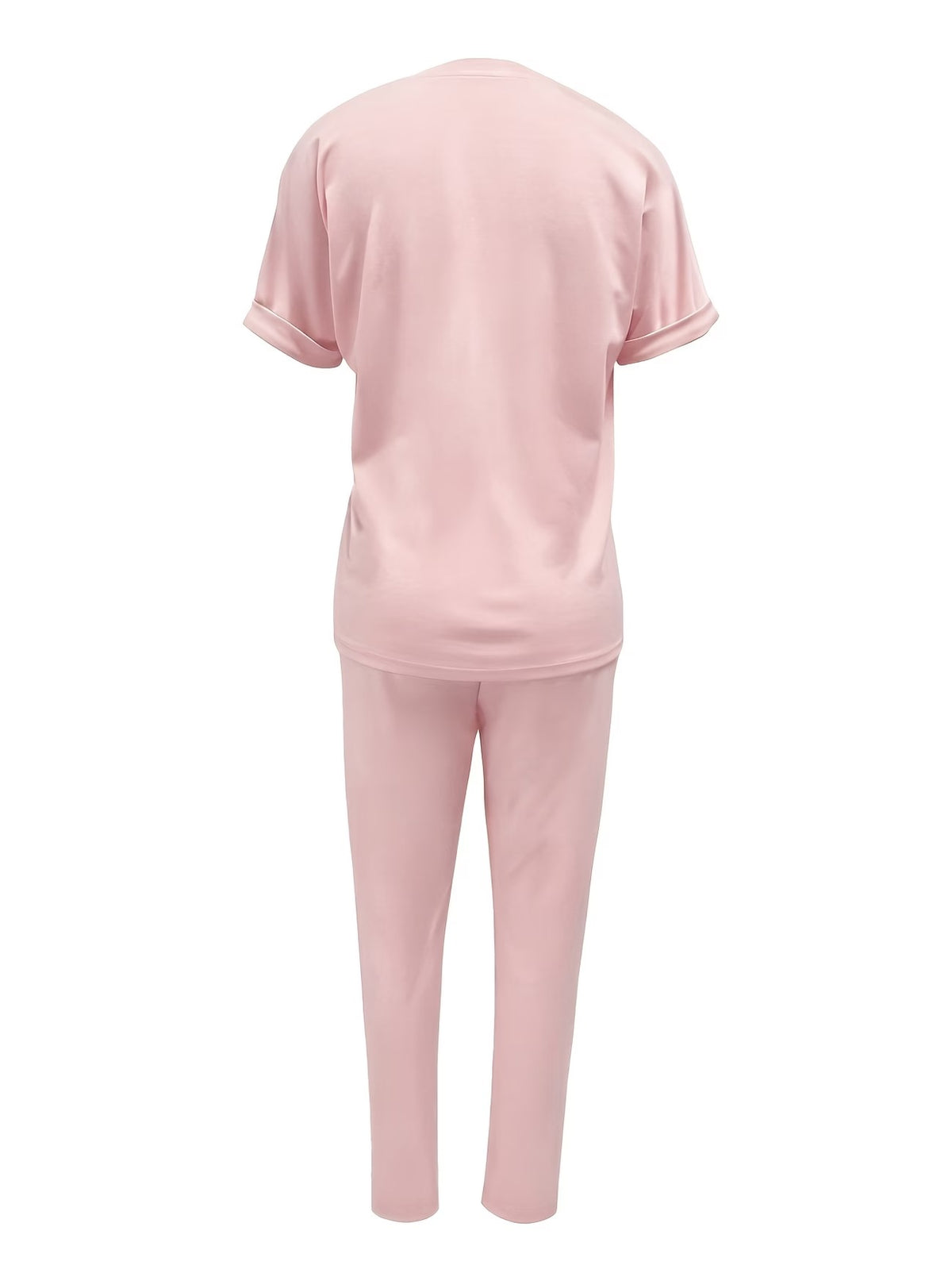 Women’s Fashion Commuter Short-Sleeve Top & Trousers Set