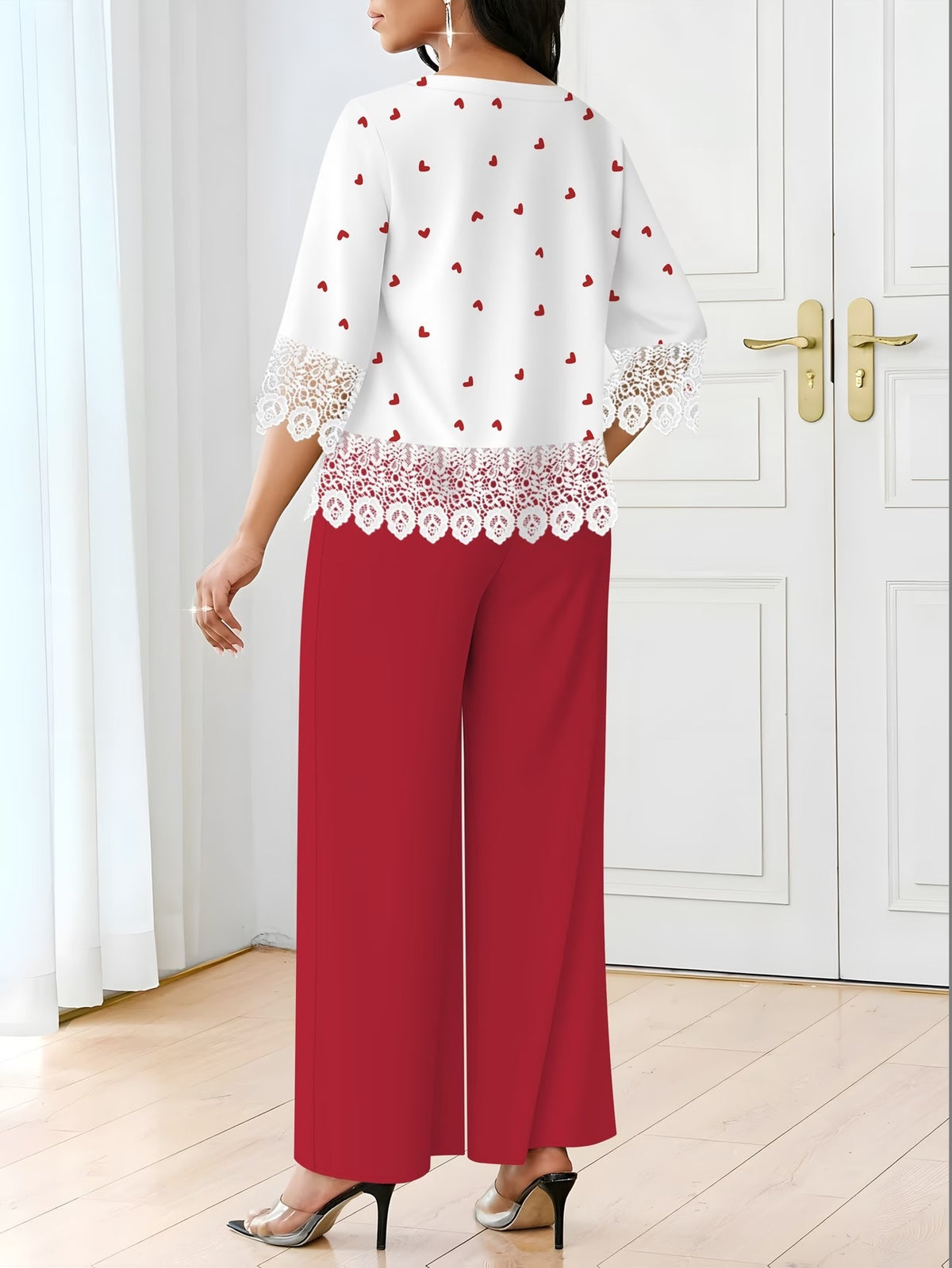 Women’s Lace-Detail Casual Set