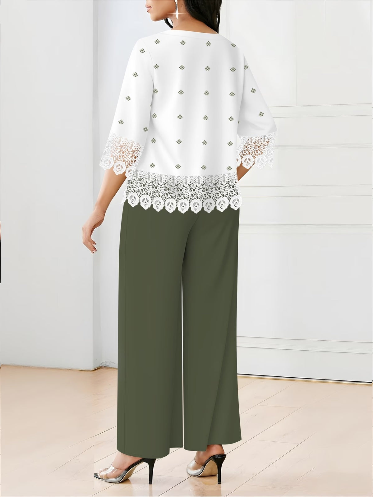 Women’s Lace-Detail Casual Set
