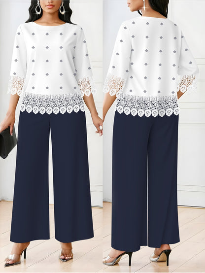 Women’s Lace-Detail Casual Set
