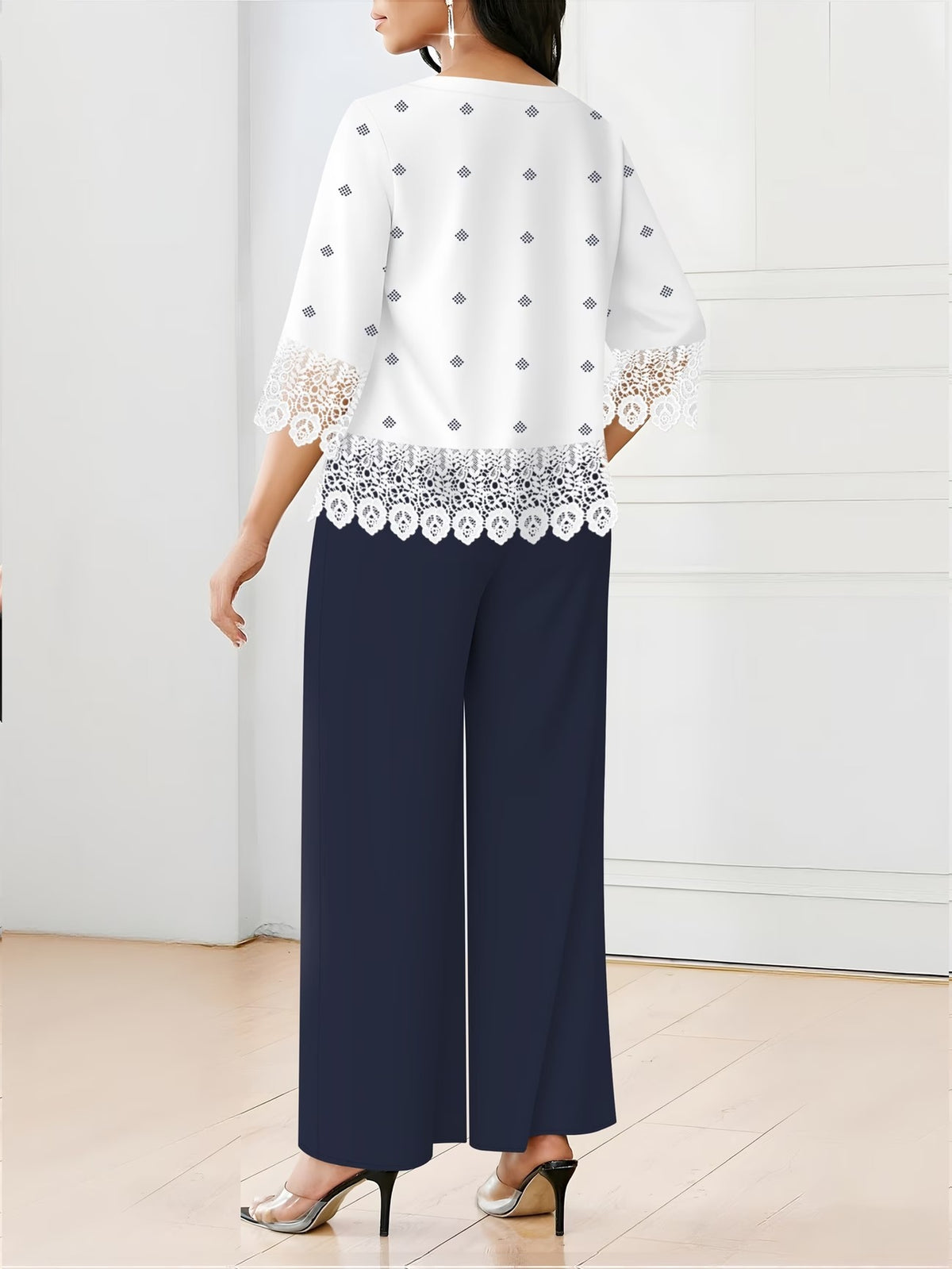 Women’s Lace-Detail Casual Set
