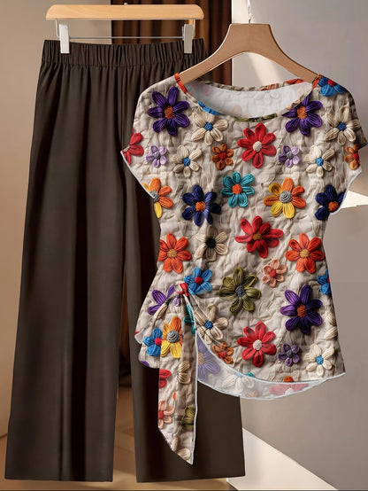 Women’s Casual Everyday Top & Pants Outfit Set