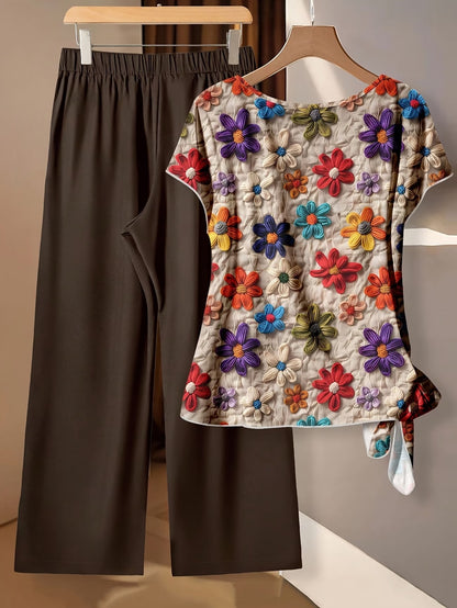 Women’s Casual Everyday Top & Pants Outfit Set