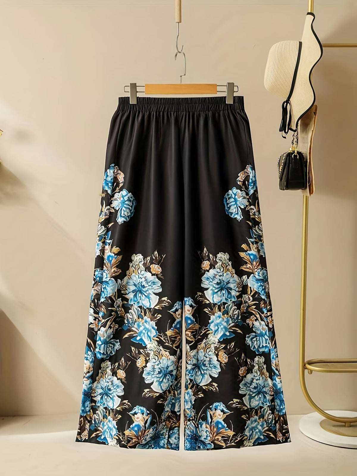 Women’s Plus Size Printed Shirt & Skirt 2-Piece Bohemian Set