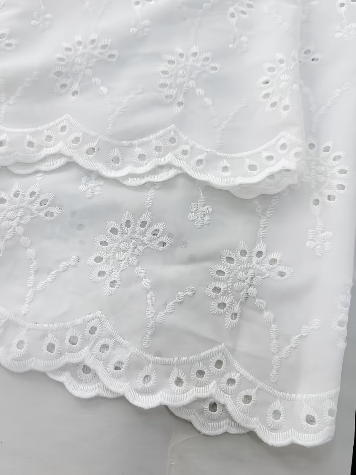 Women’s French-Inspired Embroidered Blouse & Ruffled Wide-Leg Trousers Co-Ord