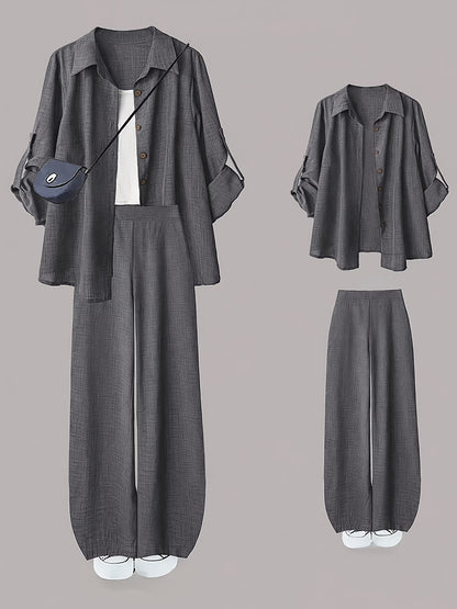 Women’s Everyday Commuter Shirt & Pants Co-Ord Set